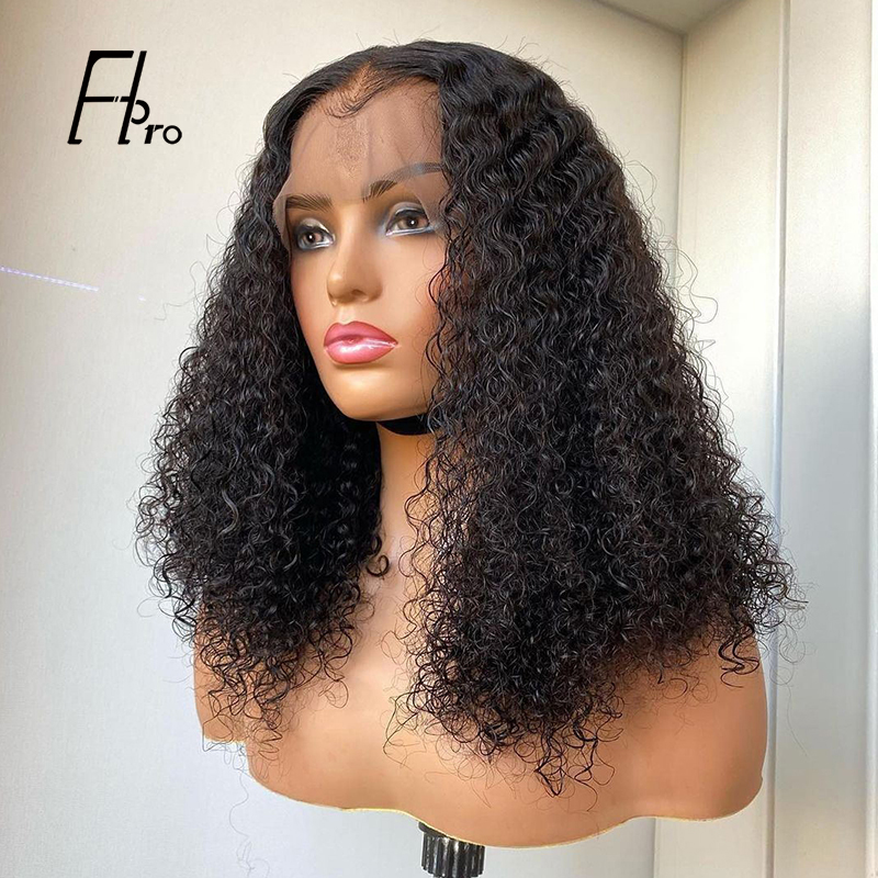 13x4 Front Lace Wig Curly Natural Density Virgin Hair Wigs